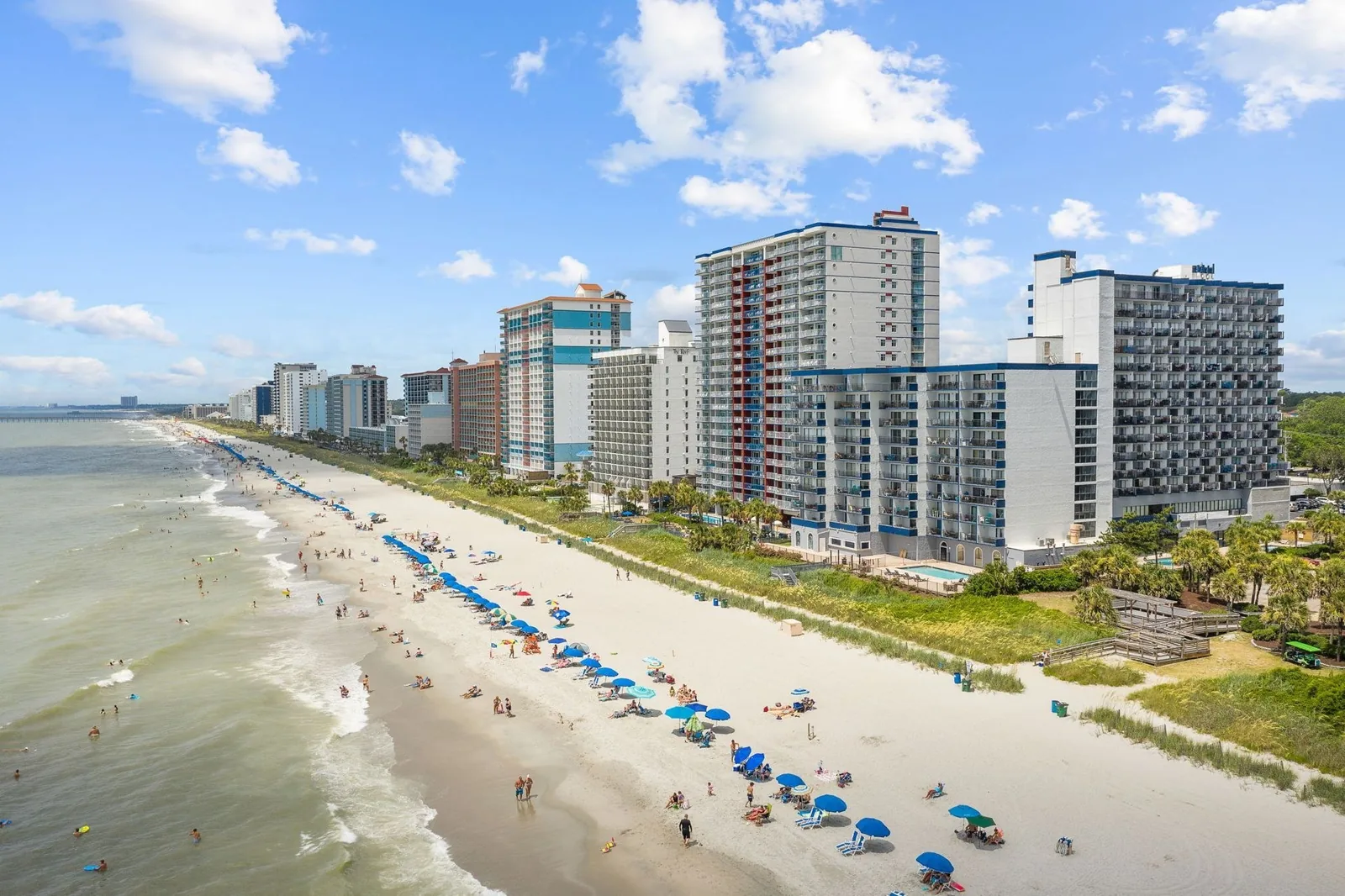 Myrtle Beach shoreline and oceanfront